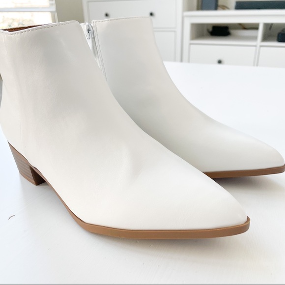 Top Moda White Ankle Boots Hyde-58 - Picture 8 of 12